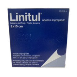 Linitul 20 apositos impregnados 9 x 15 cm