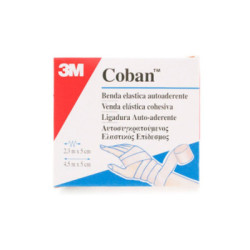 Coban Venda Elástica Cohesiva Beige/Piel 4 5M X 5Cm